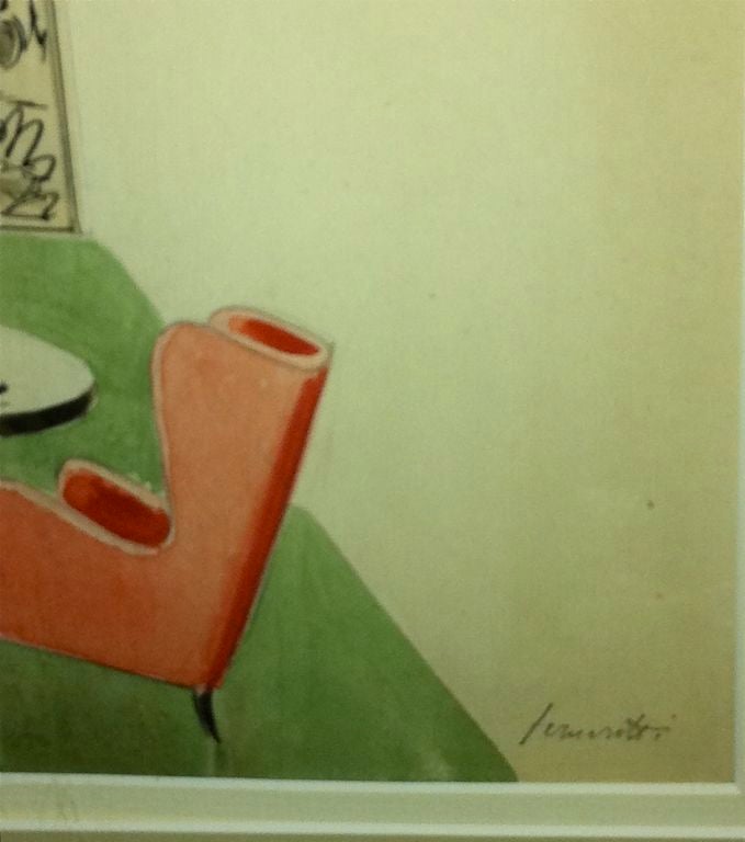 1950's Original Drawing by Piero Fornasetti