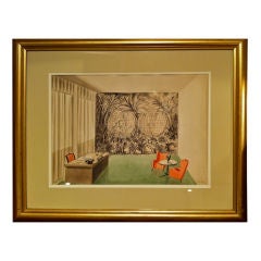 1950's Original Drawing by Piero Fornasetti