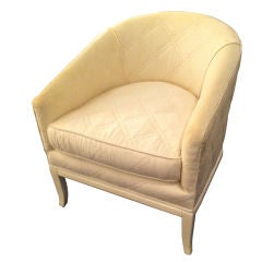 Tommi Parzinger 1950's Custom Curved Slipper Chair