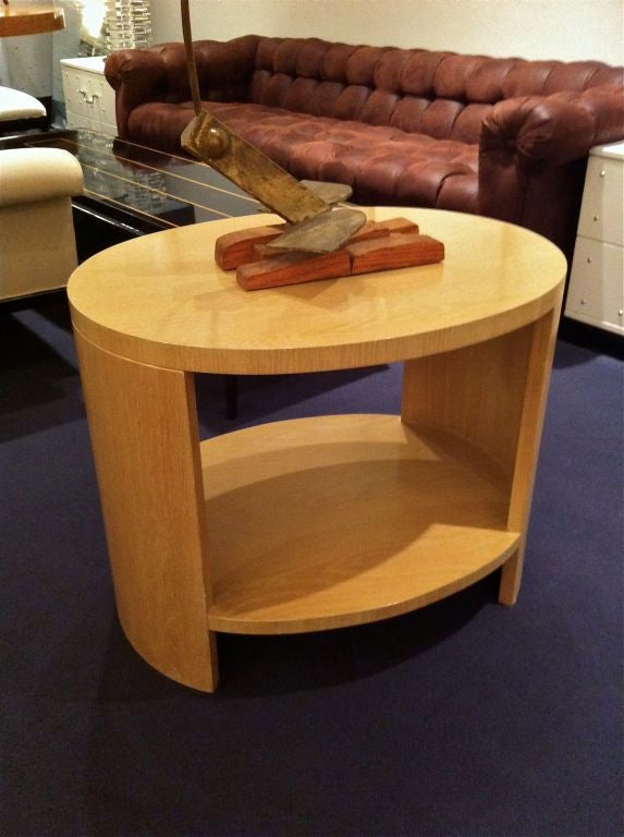 Mint Jay Spectre Oval Side Table