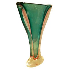 1950's Murano Italy Glass Vase