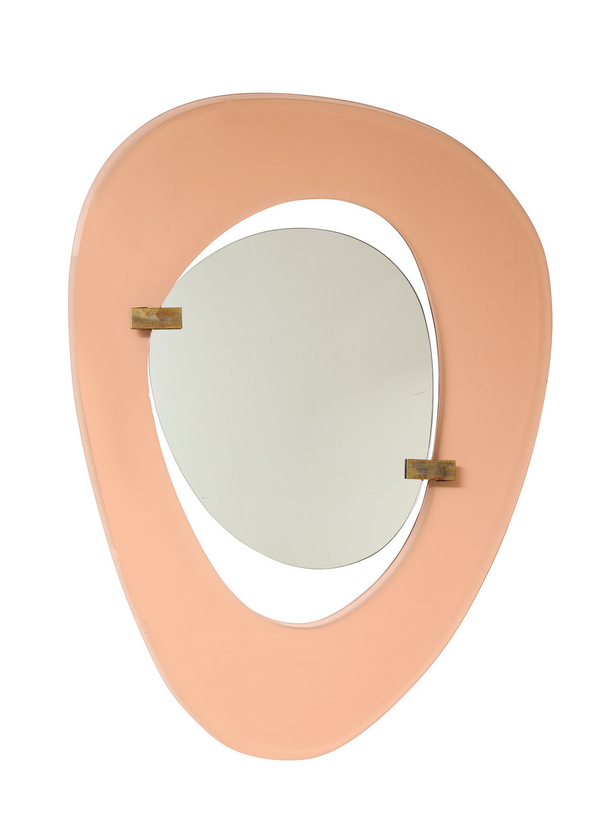 Rare Asymmetrical Mirror by Fontana Arte at 1stDibs