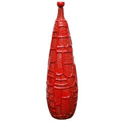 Unique, Studio-Built Ceramic Bottle