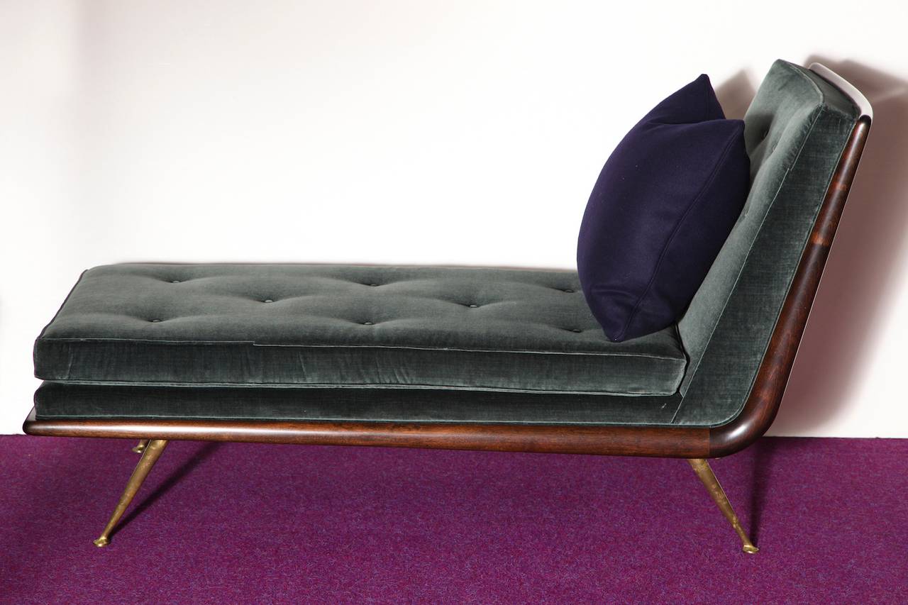 T.H. Robsjohn-Gibbings Chaise Lounge In Excellent Condition In New York, NY