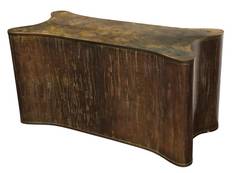 "Striated Lines" Unique Console/ Dining Table by Philip & Kelvin LaVerne