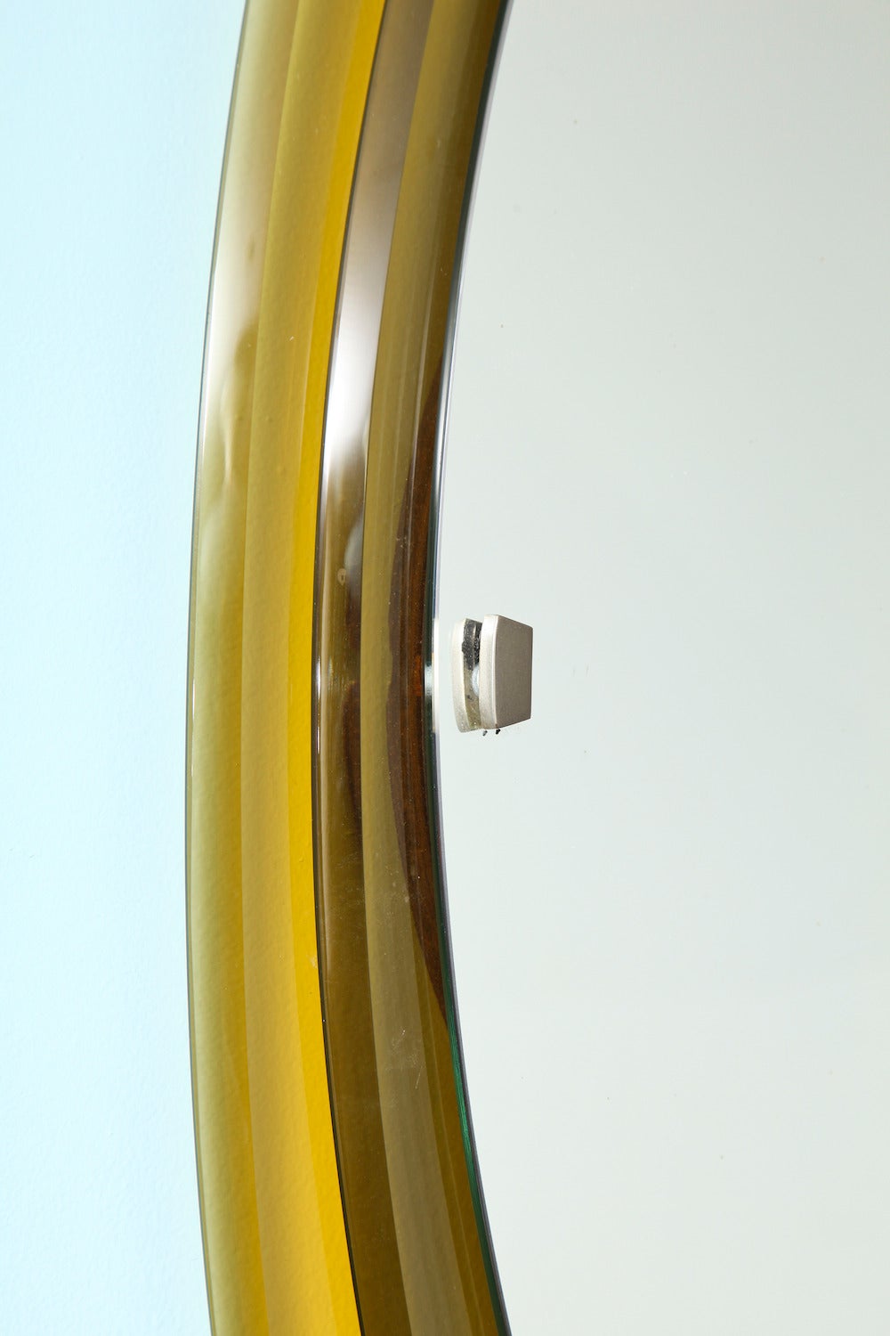 Mid-Century Modern Multi-Level Oval Mirror by Fontana Arte