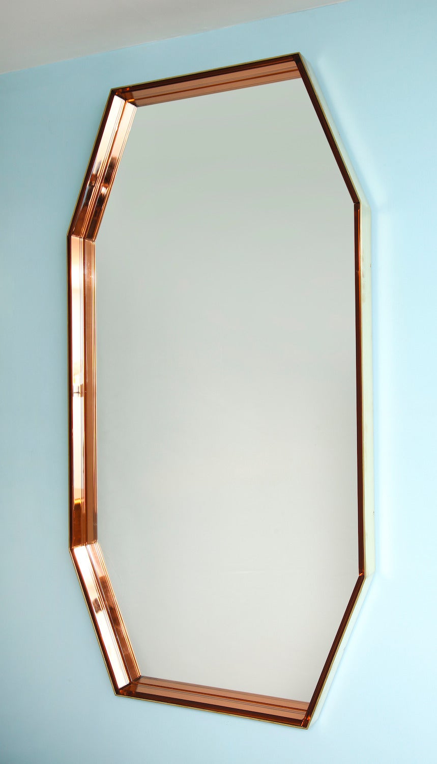 Mid-Century Modern Octagonal Wall Mirror #2355 by Fontana Arte