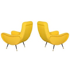 Pair of Sculptural Lounge Chairs