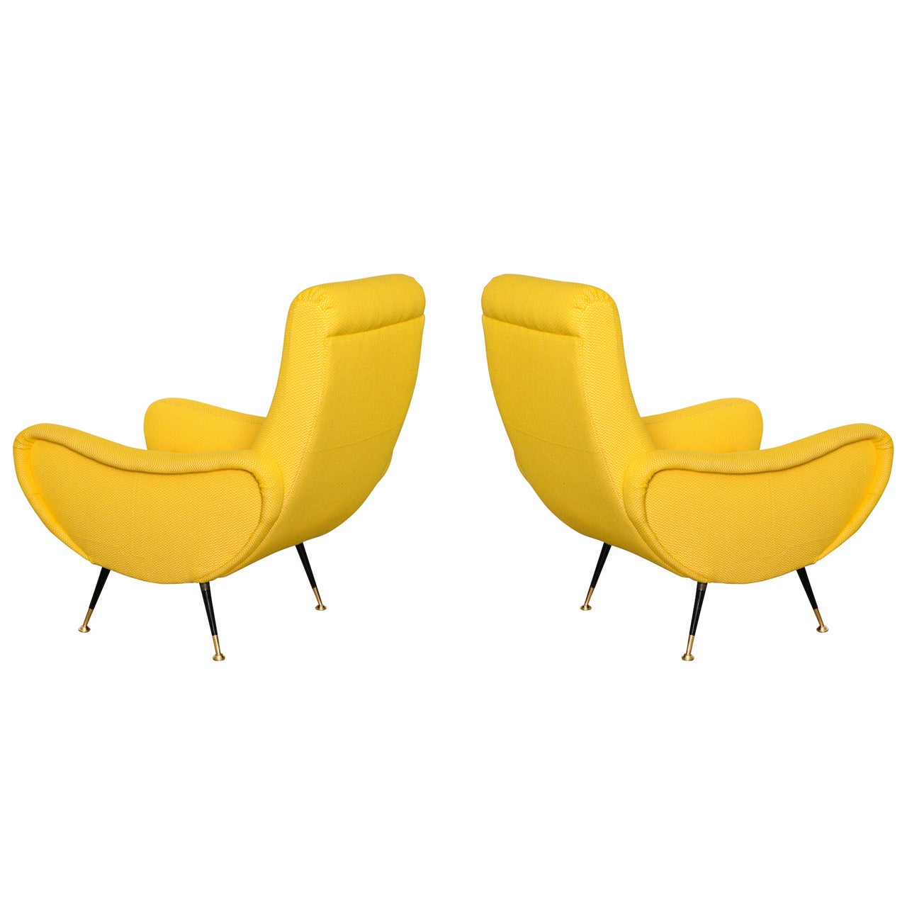 Pair of Sculptural Lounge Chairs