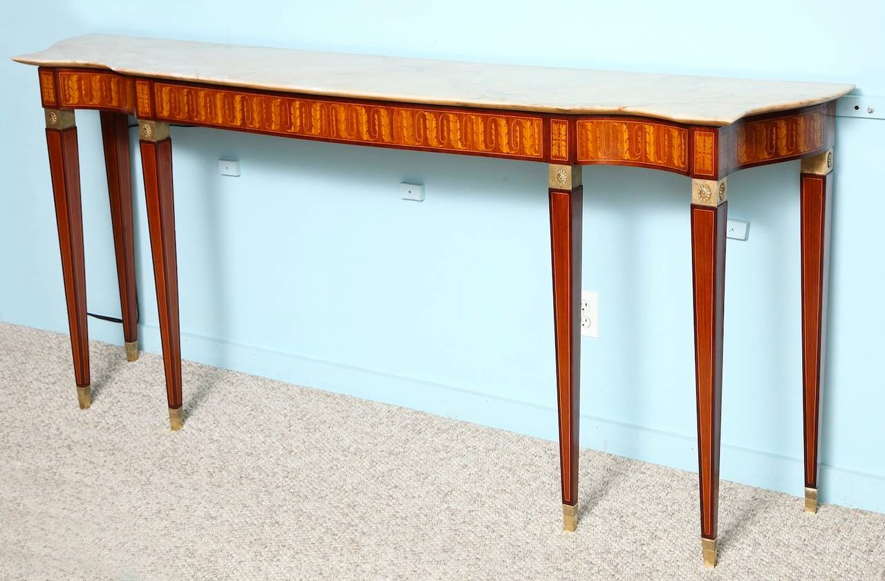 Italian Six-Leg Wall Console by Paolo Buffa