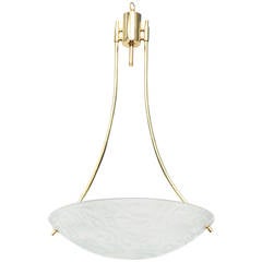 Vintage Unique Acid Etched Ceiling Fixture