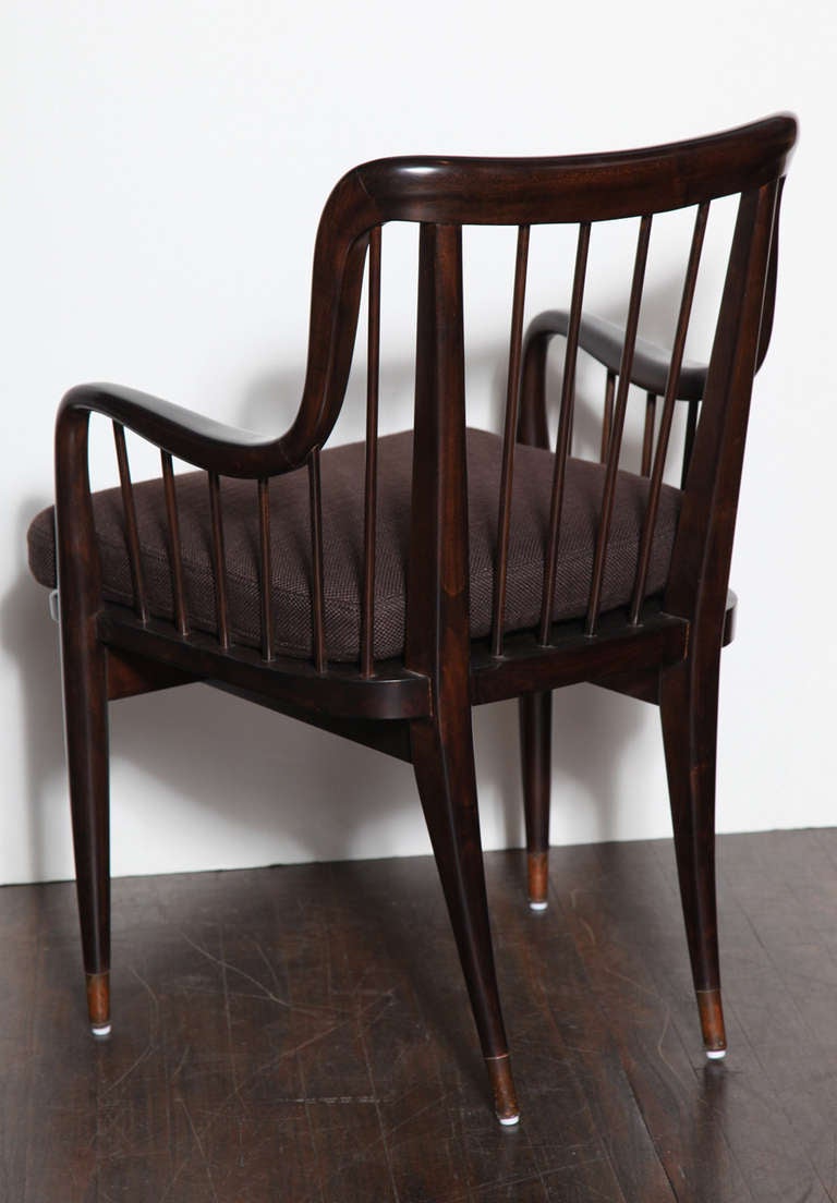 Mid-20th Century Rare Set of 4 Dining Chairs, Custom Designed by Paul Laszlo