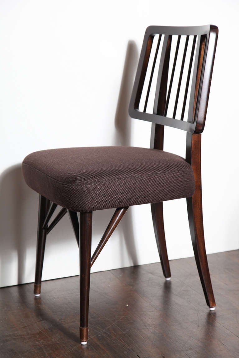 Rare Set of 4 Dining Chairs, Custom Designed by Paul Laszlo 3