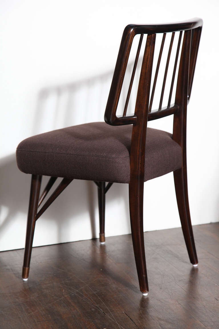 Rare Set of 4 Dining Chairs, Custom Designed by Paul Laszlo 4