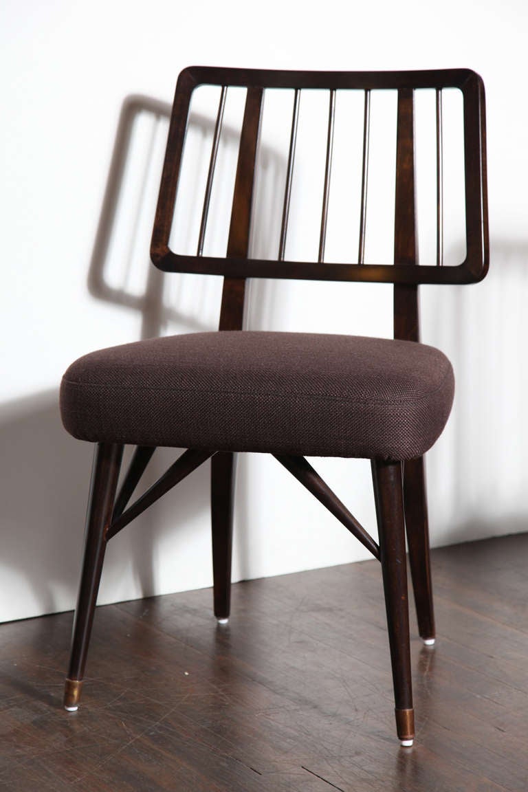 Rare Set of 4 Dining Chairs, Custom Designed by Paul Laszlo 5