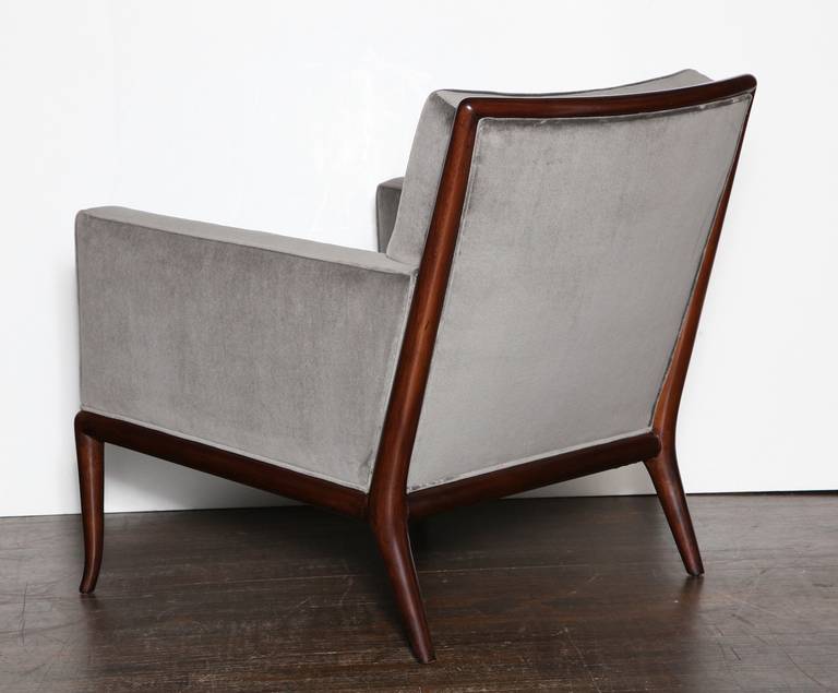 Mid-20th Century Pair of WMP Lounge Chairs by T.H. Robsjohn-Gibbings for Widdicomb