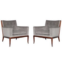 Pair of WMP Lounge Chairs by T.H. Robsjohn-Gibbings for Widdicomb