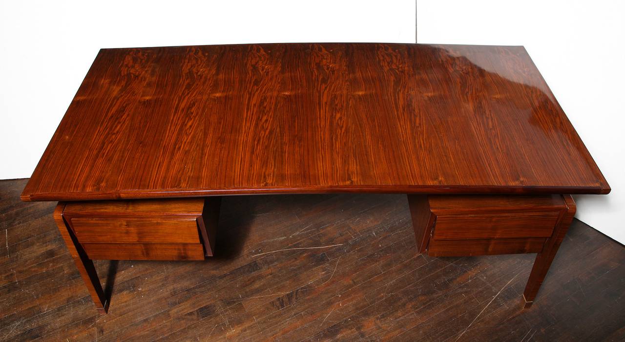 Architectural Rosewood Desk In Excellent Condition In New York, NY