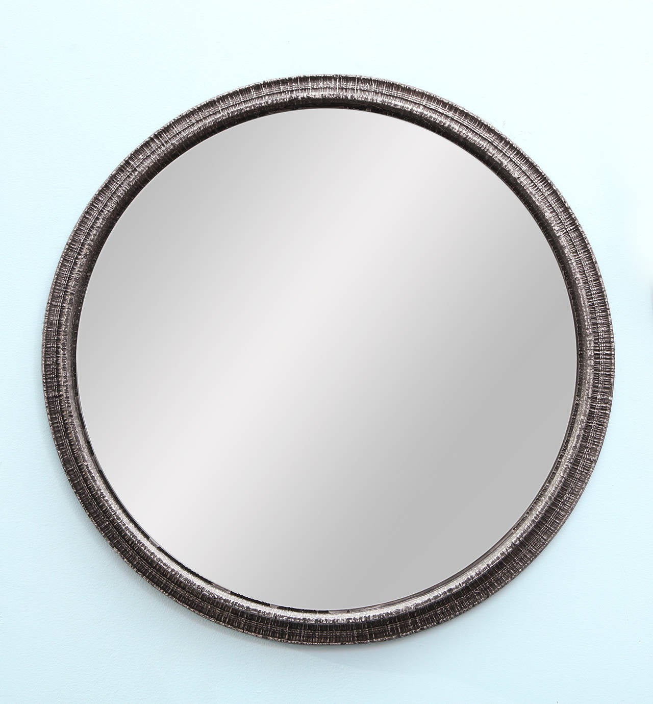 Mid-Century Modern Circular Wall Mirror by Lorenzo Burchiellaro