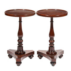 Antique Pair of Regency Mahogany End Tables