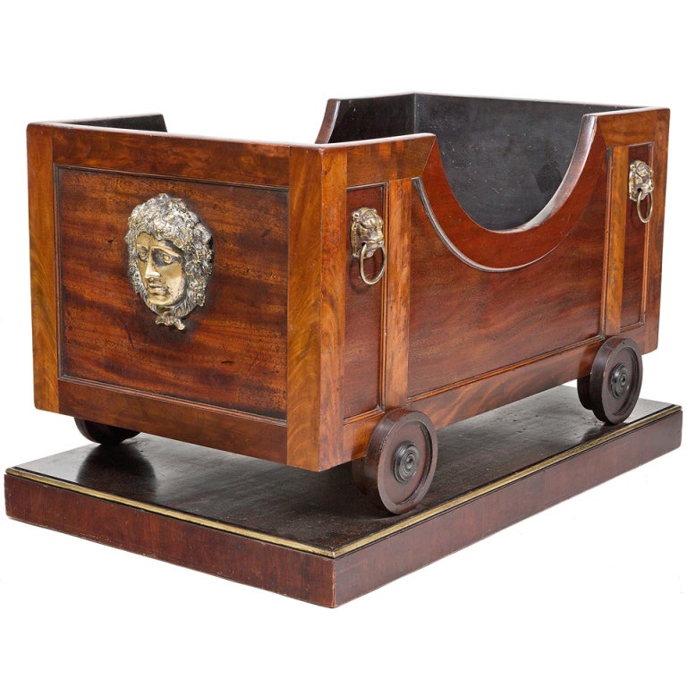 Fine Early 19th Century Regency, Mahogany Wine Cooler For Sale at 1stdibs
