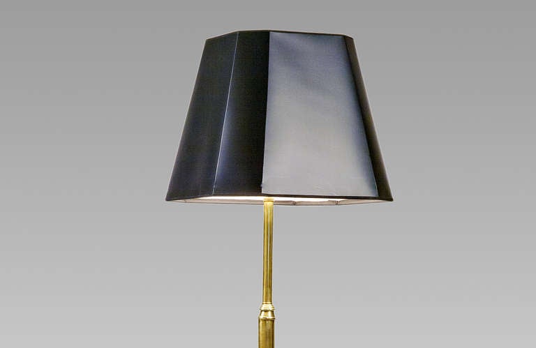 brass standing lamp