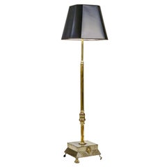 Late 19th Century Aesthetic Movement Brass Standing Floor Lamp
