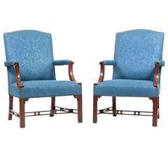 18th Century Pair of Gainsborough Armchairs 7