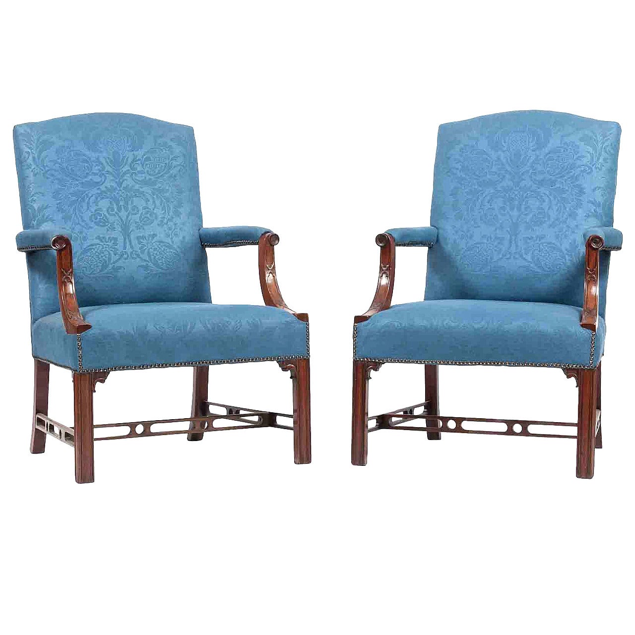 18th Century Pair of Gainsborough Armchairs