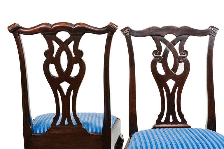 Irische Beistellstühle aus dem 18. Jahrhundert, Paar (Mitte des 18. Jahrhunderts) im Angebot