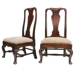 Pair of 18th Century Georgian Mahogany Slipper Chairs 6
