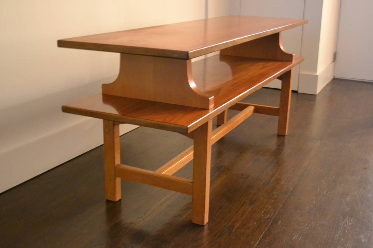 Beautiful console table by Josef Frank. 
Made from mahogany and cherry. 

Dimension: 70.75
