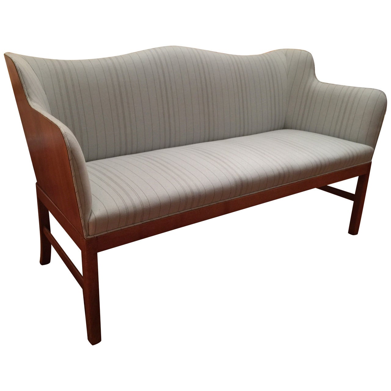 Loveseat by Ole Wanscher, Mahogany