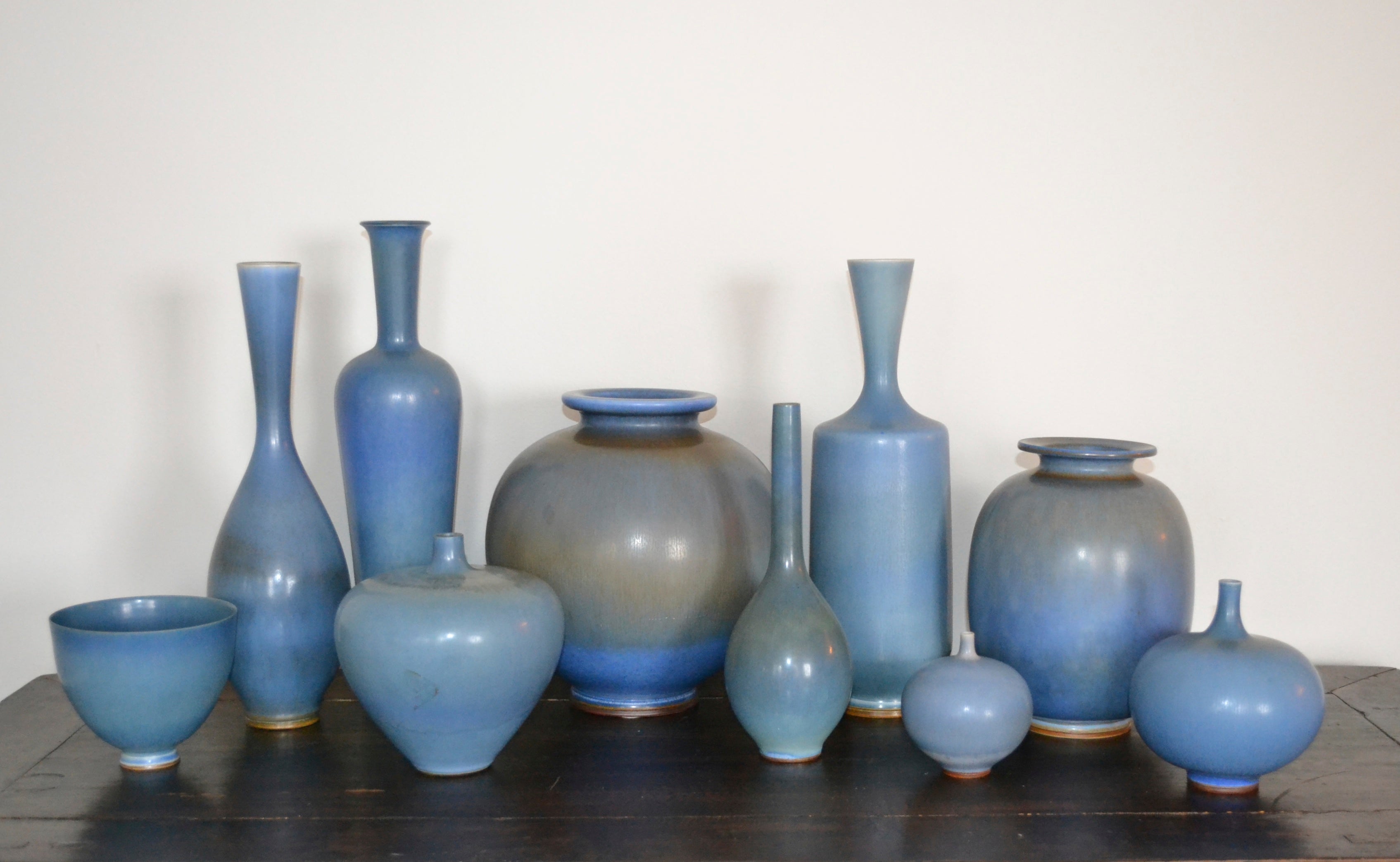 Collection of vases by Berndt Friberg