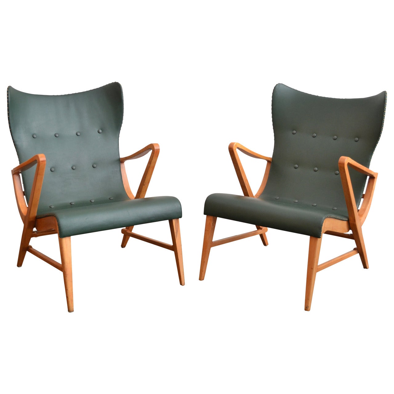 Pair of Lounge Chairs by Axel Larsson