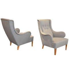 Pair of Lounge Chairs by Carl Malmsten