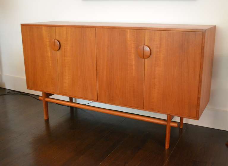 Scandinavian Modern Danish Teak Credenza by Edvard and Tove Kindt for Larsen