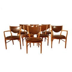 Set of 8 dining chairs by Finn Juhl