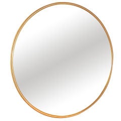 Large Round Swedish Mirror for Nordiska Kompaniet