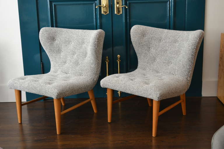 Pair of Swedish Chairs by Elias Svedberg In Excellent Condition In New York, NY