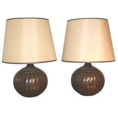 Pair of lamps by Just Andersen