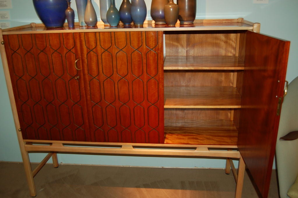 Raised Cabinet in Mahogany and Beech 1