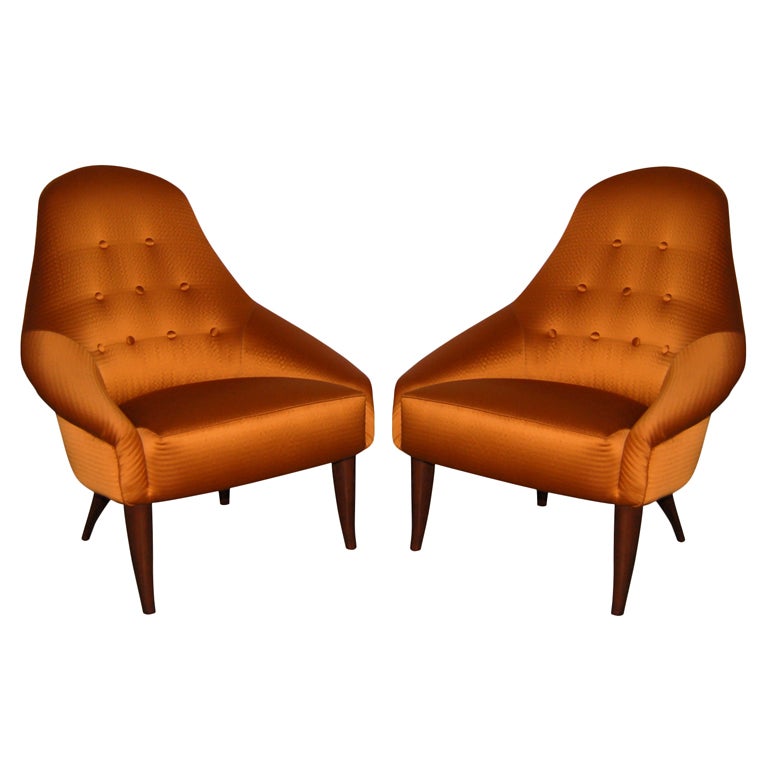 Pair of "adam" chairs by kersten Horlin Holmquist