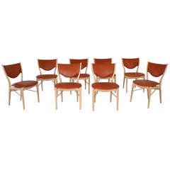 Set of 8 dining chairs by Finn Juhl