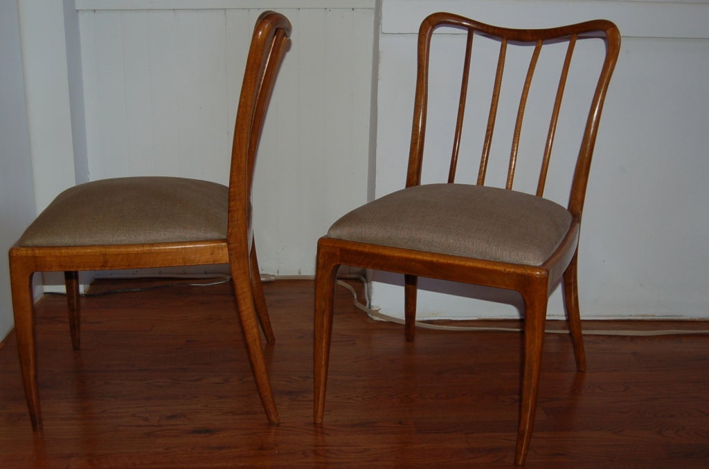 Austrian Set of Four Chairs by Josef Frank