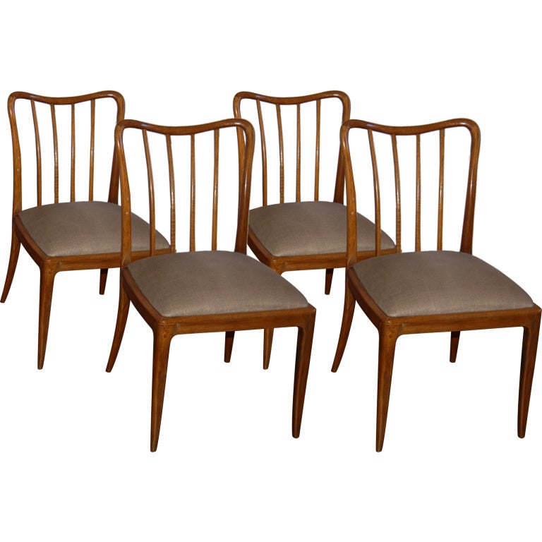Set of Four Chairs by Josef Frank