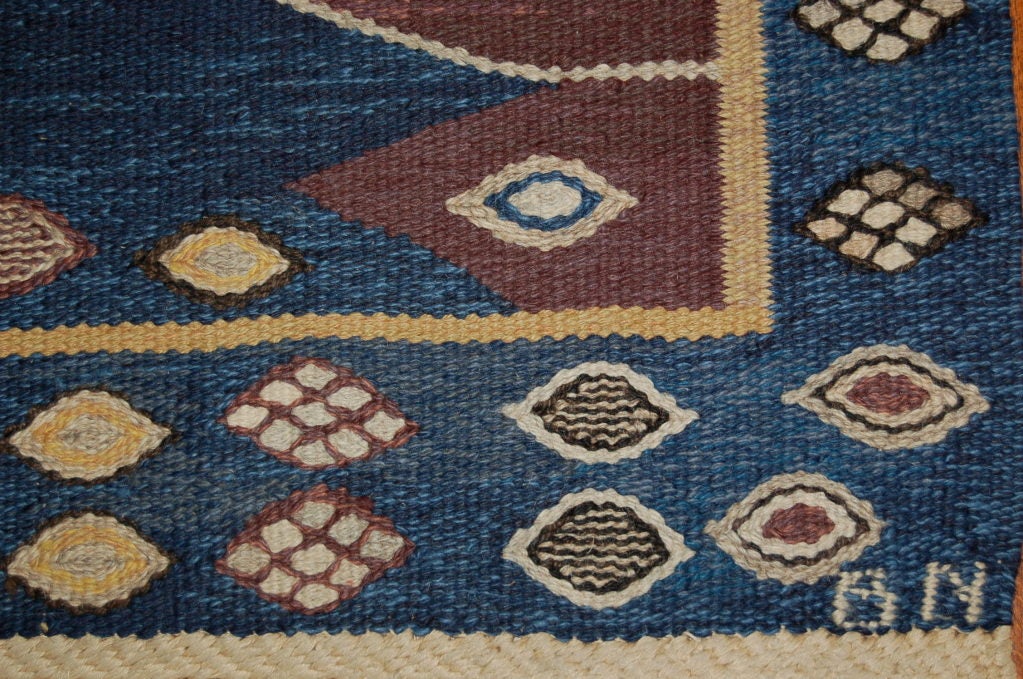 Swedish Flatweave carpet by MMF, Sweden ca. 1950