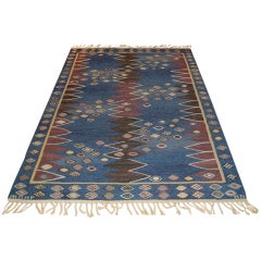 Flatweave carpet by MMF, Sweden ca. 1950