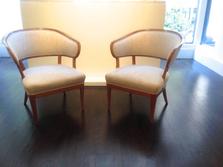 Scandinavian Modern Pair of Chairs by Carl Malmsten