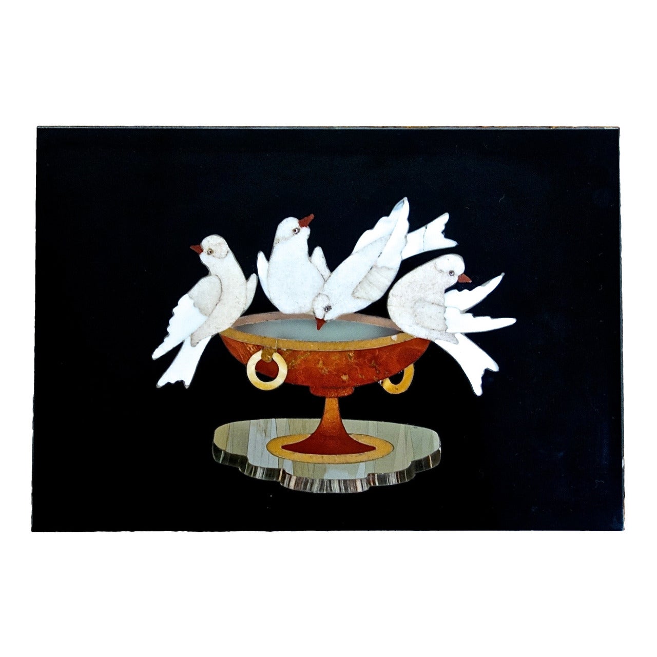 Pietra Dura of Doves, Decorative Art